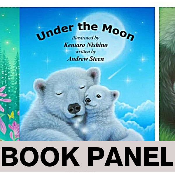 Under the Moon Fabric Book Panel to Sew Book Panel (35’’x44’’) Cotton Fabric