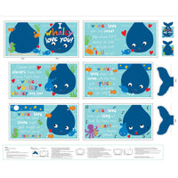 
              I Whaley Love You Fabric Book Panel to sew - QuiltGirls®
            