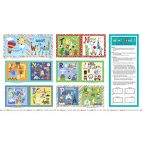 
              What a World Fabric Book Panel to sew Book Panel (23’’x44’’) Panel
            