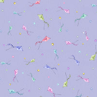 PURP Whiskerville Kites on Purple Fabric to sew