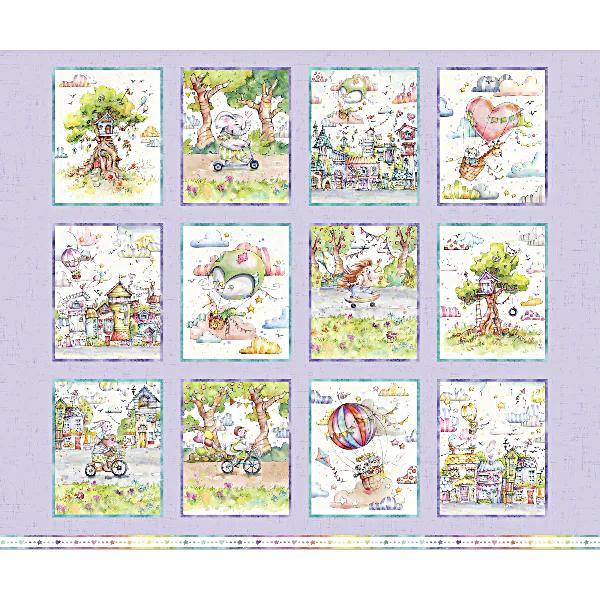 Whiskerville Fabric Panel to sew - QuiltGirls®