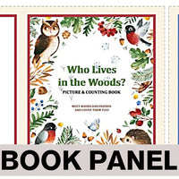 Who Lives in the Woods Fabric Book Panel to Sew - QuiltGirls®