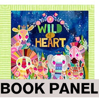 Wild at Heart Fabric Book Panel to Sew - QuiltGirls®