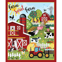 Barnyard Rules Fabric Panel to sew - QuiltGirls®