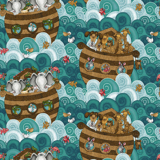 Two by Two Floating Ark Fabric to sew - QuiltGirls®