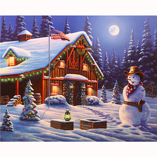 Cowboy Christmas Quilt Panel to Sew - QuiltGirls®