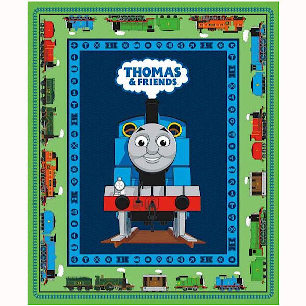 Thomas and Friends Green Quilt Panel to sew - QuiltGirls®
