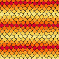 ORNG House on the Hill Scallops Yellow/Orange Fabric to sew - QuiltGirls®