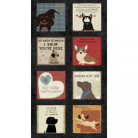 A Dog's Life Fabric Panel to sew - QuiltGirls®