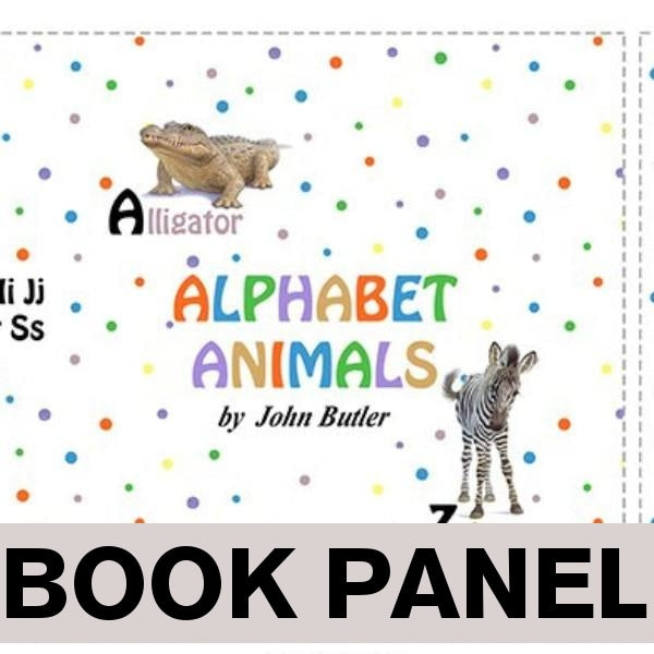 Alphabet Animals Fabric Book Panel to Sew - QuiltGirls®