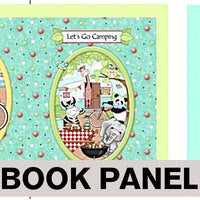 Bazooples Campout Fabric Book Panel to Sew - QuiltGirls®