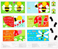
              Bee-cause I Love You Fabric Book Panel to sew - QuiltGirls®
            