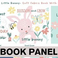 
              Blossom and Grow Little Bunny Fabric Book Panel to Sew - QuiltGirls®
            