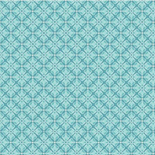 BLU Folk Art Fantasy Blue Fabric to sew - QuiltGirls®