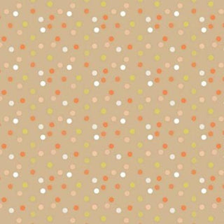 TAN Flower Market Dew Dots Fabric to sew - QuiltGirls®