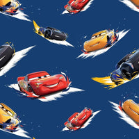(Remnant 18") Disney Cars Toss Fabric to sew - QuiltGirls®