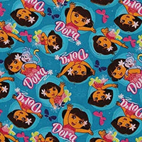(Remnant 18") Dancing Dora Fabric to sew - QuiltGirls®