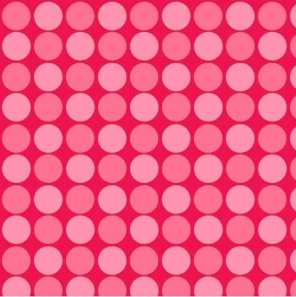 RED Sunshine Day Red Dots Fabric to sew - QuiltGirls®