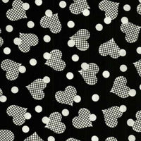 BLK Night and Day Hearts Fabric to sew - QuiltGirls®