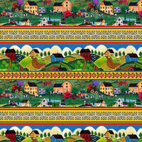 Farmall Folk Art Stripe Fabric to sew - QuiltGirls®