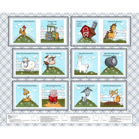 
              Farmyard Tails Fabric Book Panel to sew - QuiltGirls®
            