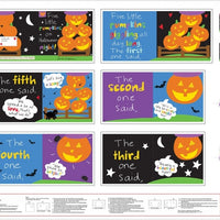 Five Little Pumpkins Fabric Book Panel to sew - QuiltGirls®