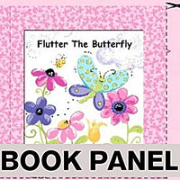 Susybee's Flutter the Butterfly Fabric Book Panel to sew - QuiltGirls®