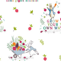 Peter Rabbit Grow Your Own Way Digital Fabric to sew - QuiltGirls®