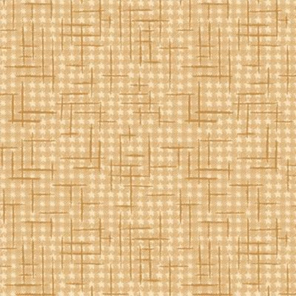 TAN The Buggy Barn Grid Line Fabric to sew - QuiltGirls®