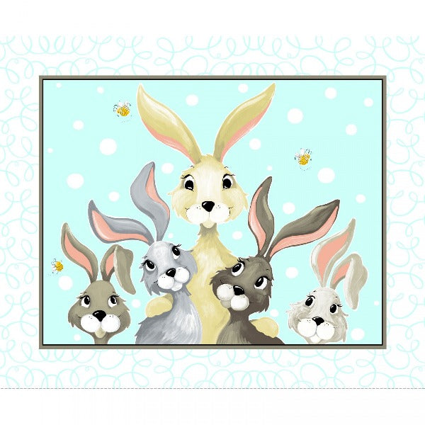 Susybee's Harold the Hare Play Mat Panel to sew - QuiltGirls®