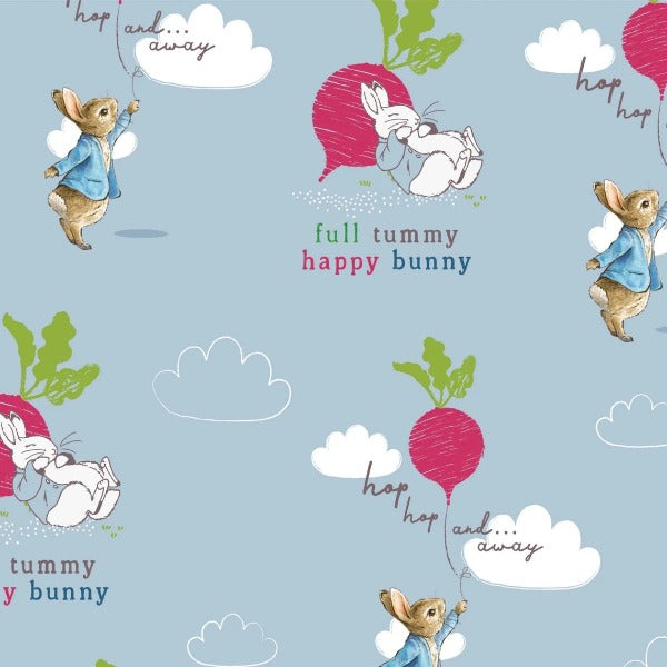 Peter Rabbit Hop Hop and Away Digital Fabric to sew - QuiltGirls®