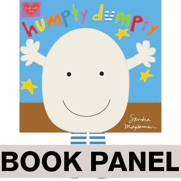 Humpty Dumpty Sat on a Wall Fabric Book Panel to sew - QuiltGirls®