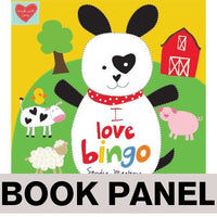 
              I Love Bingo Fabric Book Panel to sew - QuiltGirls®
            
