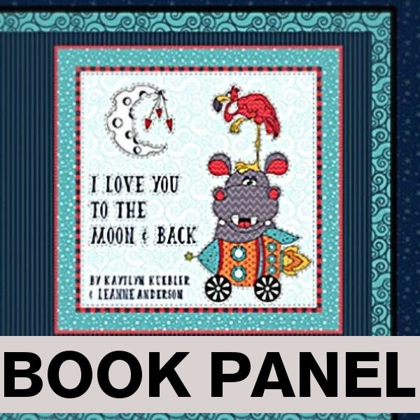 Moon and Back Fabric Book Panel to Sew - QuiltGirls®