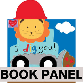 I Dig You Fabric Book Panel to sew - QuiltGirls®