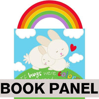 
              Rainbow Hugs Fabric Book Panel to sew - QuiltGirls®
            