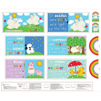 Rainbow Hugs Fabric Book Panel to sew - QuiltGirls®