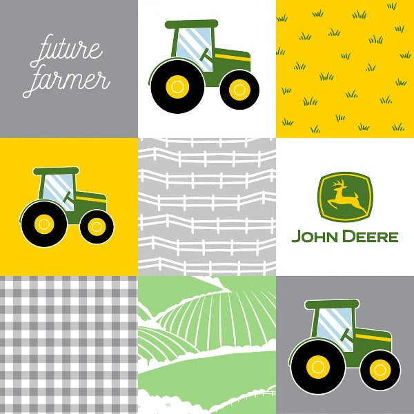 John Deere Future Farmer Patchwork Fabric to sew - QuiltGirls®