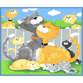Susybee's Kitty the Cat Playmat Panel to sew - QuiltGirls®