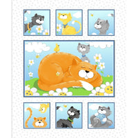Susybee's Kitty the Cat Quilt Panel to sew - QuiltGirls®