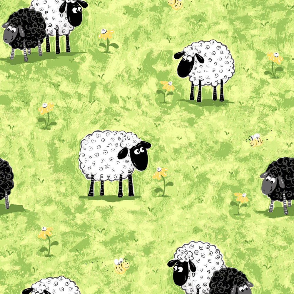 Susybee's Lewe the Ewe in the Field Fabric to sew - QuiltGirls®