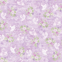 (Remnant 18") Ballet Theater Lilac Fabric to sew - QuiltGirls®