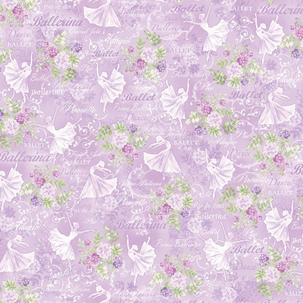 Ballet Theater Lilac Fabric to sew - QuiltGirls®