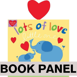 Lots of Love Little One Fabric Book Panel to sew - QuiltGirls®