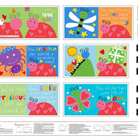 Our Little Love Bug Fabric Book Panel to sew - QuiltGirls®