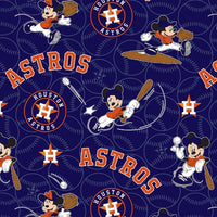 MLB Disney Mickey Houston Astros Fabric to sew - QuiltGirls®