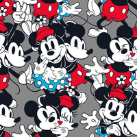 Mickey and Minnie Vintage Love Packed Fabric to sew - QuiltGirls®