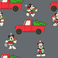 Mickey Mouse Red Truck Holiday Fabric to sew - QuiltGirls®