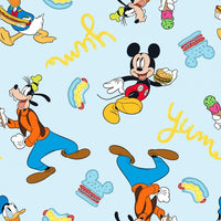 Disney Mickey and Friends Food Fabric to sew - QuiltGirls®