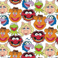 The Muppets Cast on White Fabric to Sew - QuiltGirls®